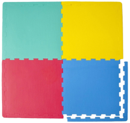 1 Set de 4 bucati Covor Puzzle Colorat pentru Copii 63x63cm DAsiNU