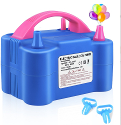 211417cm - Automatic double-hole air outlet electric multi-function 73005 blue balloon pump 