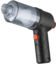 Aspirator Portabil fara Fir Flippy Tip Pistol 2 in 1 Suflare si Aspirare Incarcare USB Pentru Casa si Masina Autonomie 30 min Negru 