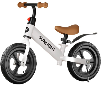 Bicicleta de Echilibru Pentru Copii Flippy Fara Pedale Cu Doua Roti 2-6 Ani Inaltime Reglabila 82 x 55 x 45 cm Alb 