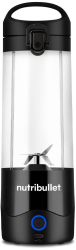 Blender de voiaj NutriBullet Portable baza motor portabila cu lame din otel capac cu maner cana 475ml USB-C RESIGILAT