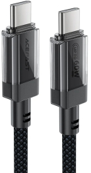 Cablu de date Type-C to Type-C 60W High-Speed Charging 1.2m - Acefast C12-03 - Black 