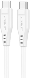 Cablu de incarcare Type-C to Type-C 60W 3A High-Speed Charging 1.2m - Acefast C3-03 - White 