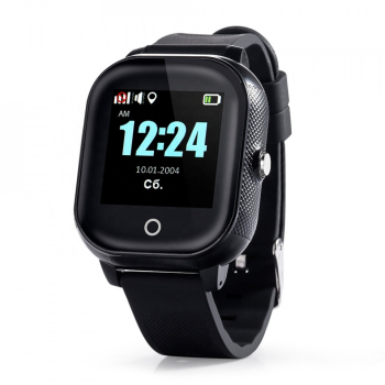 Ceas Smartwatch Pentru Copii Wonlex GW700S cu Functie Telefon Localizare GPS Pedometru SOS IP54 &ndash negru 
