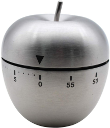 Cronometru de Bucatarie Flippy Mecanic Forma de Mar din Otel Inoxidabil 60 min Timer 7.5 x 6.2 cm Argintiu 