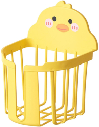 Cutie de Depozitare Flippy din Plastic Montare pe Perete Model Ratusca 17.5x13.5x12 cm Galben 
