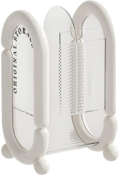 Cutie pentru Depozitare Cosmetice Flippy pentru Pensule Creioane si Buretei 4 Compartimente din Plastic 12 x 10 x 20 cm Alb 