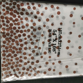 Fata de masa dreptunghiulara Flippy Impermeabila Anti-pete Pentru petreceri nunti botezuri decoratiuni 274x137cm Visiniu/Alb 