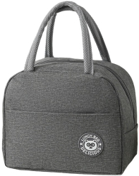 Geanta Termica pentru Pranz Flippy Multifunctionala Compartimentata Impermeabila cu Manere Buzunar Exterior 22x14x19 cm Gri 