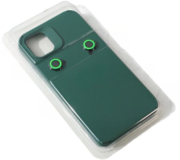 Husa Apple iPhone 14 Flippy din Silicon Lichid Interior din Microfibra Lentile Fosforescente de Protectie Camera Anti Amprenta Reziste 