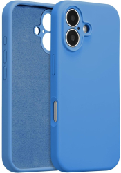 Husa de Protectie Flippy pentru iPhone 16 Liquid Silicone cu Microfibra pe Interior Protectie Antisoc Compatibil Incarcare Wireless A