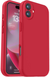Husa de Protectie Flippy pentru iPhone 16 Liquid Silicone cu Microfibra pe Interior Protectie Antisoc Compatibil Incarcare Wireless R 
