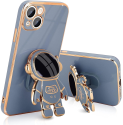 Husa de Protectie TPU 2in1 Flippy pentru Apple iPhone 14 Astronaut cu Suport Antisoc Rezistenta la Impact Protectie Camera Albastru 