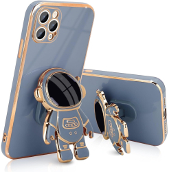 Husa de Protectie TPU 2in1 Flippy pentru Apple iPhone 15 Pro Astronaut cu Suport Antisoc Rezistenta la Impact Protectie Camera Albast 