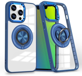 Husa de Protectie TPU Flippy pentru iPhone 16 Pro Max cu Incarcare Wireless Tehnologie Magsafe Inel Magnetic Rotativ cu Functie de Supo 