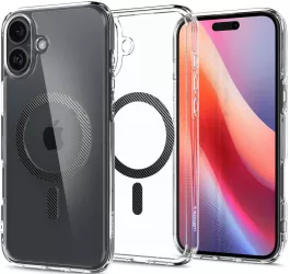 Husa pentru iPhone 16 - Spigen Ultra Hybrid MagSafe - Carbon Fiber 