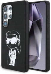 Husa pentru Samsung Galaxy S25 Ultra - Karl Lagerfeld Silicone Graffiti MagSafe KLHMS25LPNYKGRTK - Ikonik 