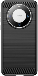 Husa Protectie Flippy pentru Huawei Mate 60 Pro TPU Carbon Negru 