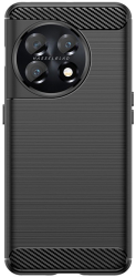 Husa Protectie Flippy pentru OnePlus 11 TPU Carbon Negru 