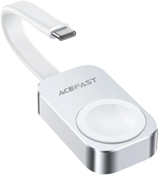 Incarcator Magnetic pentru iWatch 5W with Type-C Cable Portable - Acefast E21 - Silver