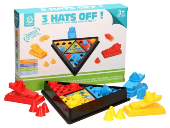Joc Interactiv pentru Copii Flippy 3 Hats Off Tabla de Joc Figurine Palarii +3 Ani Multicolor 