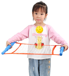 Joc Spikeball Flippy pentru Copii Joc in 2 pentru Plaja Parcuri Interior 2 Plase 2 Mingi Senzorial Prinderea Mingii 50x30 cm Mul 