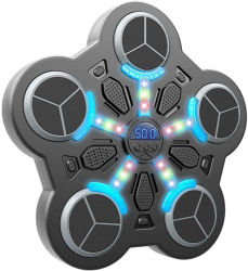 Jucarie de Boxat cu Muzica si Lumini Flippy Manusi Incluse Bluetooth Incarcare USB Aplicare cu Ventuze 5 Tinte 33x33x4.5 cm 930 g N 