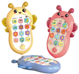 Jucarie Interactiva Flippy Telefon Inteligent Model Albinuta Functii Educative Muzicale si Voce 4-6 ani 19 x 11.5 cm din Plastic Mu 