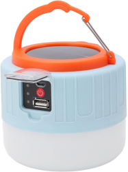 Lampa Portabila Flippy Incarcare Solara + USB Afisaj Inteligent al Bateriei Raza de Actiune 32 mp 6x9x11 cm 3 Moduri Alb 