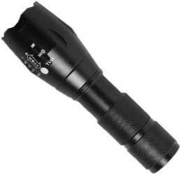 Lanterna Power Bank LED Flippy Incarcare USB Raza 300m 5W Model T9 Telescopic 14.7 -15.7 cm Functie Zoom si Incarcare Telefon Negru 