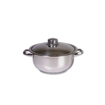 Oala inox cu capac COCINERA diametru 20 cm capacitate 2L 