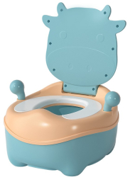 Olita pentru Copii Flippy +1an Portabila Model Vacuta cu Capac Prietenoasa Non-Toxic Compartiment Detasabil cu Manere cu 4 Picioar 