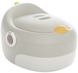Olita pentru Copii Flippy 3 in 1 Detasabila Inaltator Reductor WC cu Capac 100 de Saci de Unica Folosinta Gri