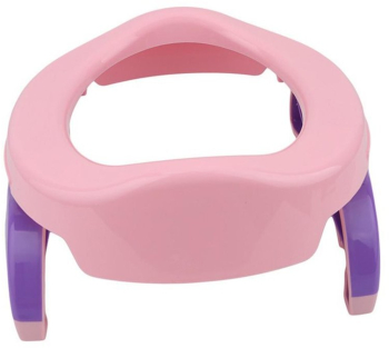 Olita Portabila 2 in 1 Flippy Olita + Capac de Toaleta din Plastic Diametru 21 cm Roz 