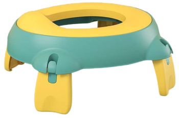 Olita Portabila Flippy pentru Calatorii Confectionata din Spuma PU 1-6 ani 34x32x17 cm Verde/Galben 