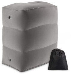 Perna Gonflabila Multifunctionala Flippy pentru Picioare Cap 3 Straturi Inaltime Reglabila 17.8 x 25.4 x 42.9 cm Gri Inchis