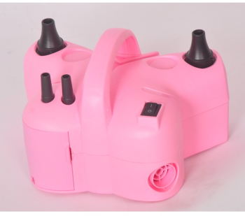 Pompa Electrica de Umflat Baloane Flippy cu Doua Iesiri 220V Putere 600W Accesorii petrecere Roz 