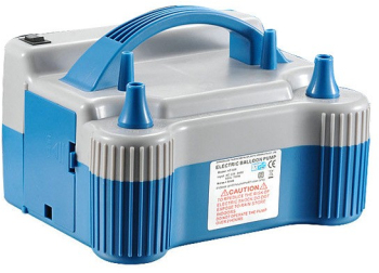 Pompa Electrica de Umflat Baloane Flippy cu Doua Iesiri 220V Putere 680W Accesorii petrecere Albastru-Gri 