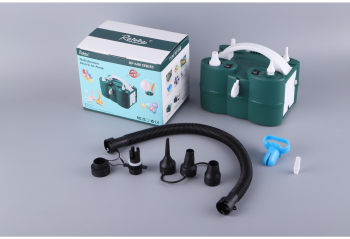 Pompa Electrica de Umflat Baloane Flippy cu Doua Iesiri Accesorii Incluse 220V Putere 600W Accesorii petrecere Verde 