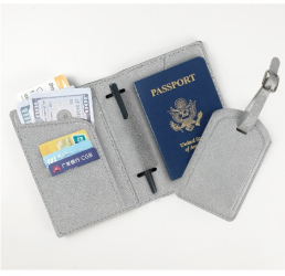 Portofel pentru Pasaport si Carduri Flippy 23x16 cm 70g din Piele PU Suport Pix Accesoriu Suport Eticheta Unisex Multifunctional Ar 