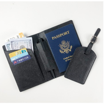 Portofel pentru Pasaport si Carduri Flippy 23x16 cm 70g din Piele PU Suport Pix Accesoriu Suport Eticheta Unisex Multifunctional Ne 