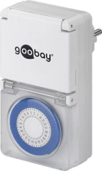 Priza programabila mecanica pentru exterior Goobay 