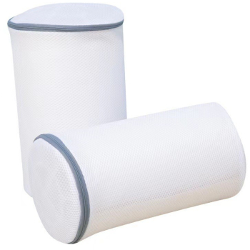Sac Cilindric pentru Spalare Incaltaminte Flippy Dimensiuni Mari pentru Masina de Spalat 35x21x5 cm Alb 