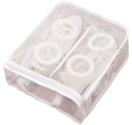 Sac pentru Spalare Incaltaminte Flippy pentru Masina de Spalat 36x30x12 cm Alb 