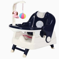 Scaun pentru Copii 2 in 1 Flippy pentru Servit Masa si pentru Baie Multifunctional Pliabil Portabil din Plastic Spatar Reglabil 58 x 