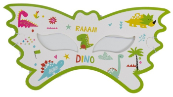 Set 10 Masti Decorative Flippy Colectia Dino Park 18 x 8 cm din Carton Multicolor 