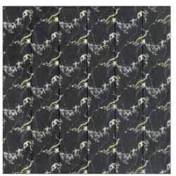 Set 10 Placi Tapet 3D Flippy 70 x 70 cm Grosime 3 mm din Rasina Tip Placi de Lemn Suprafata Acoperita 4.9 mp Negru