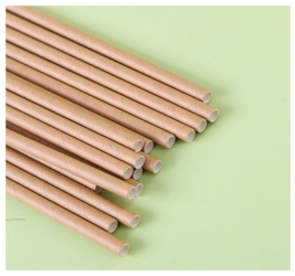 Set 100 paie din hartie 20 x 0.6 cm Kraft 