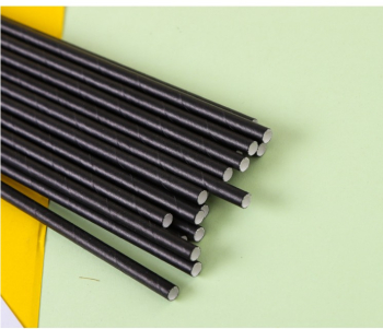 Set 100 paie din hartie 20 x 0.6 cm negru 