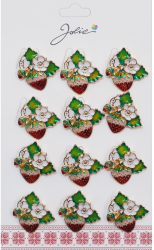 Set 12 Brose Martisor Capsuna Inflorita 